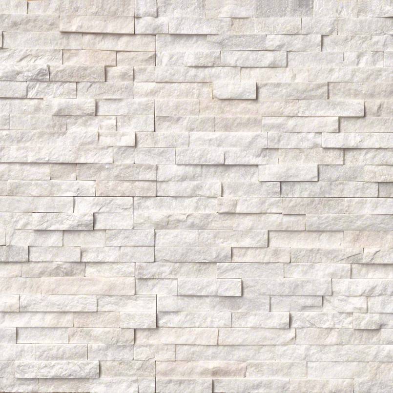 Arctic White Stacked Stone Panels Arctic White Stacked Stone Panels