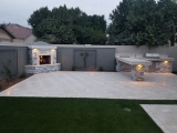 Alaska gray marble outdoor patio wall stone tile Burlingame