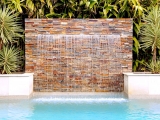 California gold ledger stone veneer panels waterfall San Jose