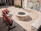 Golden White Stacked Stone Veneer Panels for retaining walls Woodside