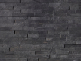 Premium Black Stacked Stone Ledger Panels