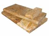 Da Vinci Travertine Pool Coping Bullnose LCOPTSCA1224HUF