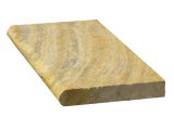 Scabos Travertine bullnose coping