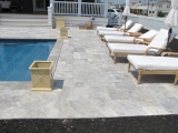 Silver Travertine Pavers French Pattern Tumbled 3 CM Napa Valley California