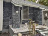 6x24 Glacial Black Marble Ledger Stone Wall Tile Panels