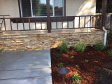 Golden White Stacked Stone Thin Veneer Panels for exterior walls San Jose