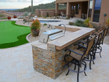 MSI Canyon Creek Ledger Panels stacked stone for outdoor bbq and kitchen Mountain House
