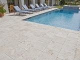 Ivory Classic Travertine Stone Pavers for backyard Los Altos Bay Area