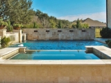 Tuscany Ivory Travertine Pool Coping and Pavers Patio El Dorado Hills