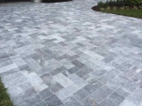 Atlantic Blue marble pavers versailles pattern patio Fremont