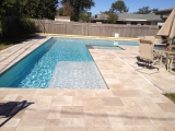 Walnut Travertine Outdoor Pavers Versailles Pattern Tumbled 3 CM