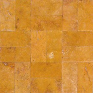 Gold Travertine Tumbled French (Versailles) Pattern Paver