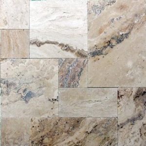 Philadelphia Travertine Tumbled French (Versailles) Paver